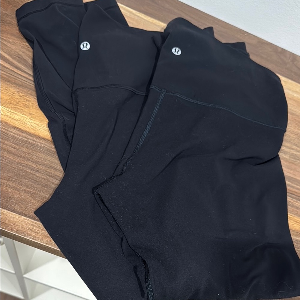 Lululemon Align High-rise 25” Black Leggings set of 2